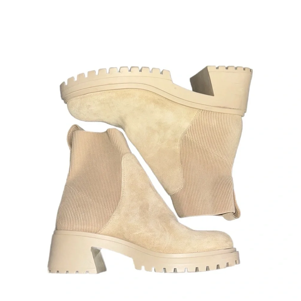 Steve Madden Holley Knit Sock Bootie – Beige/Tan – Women’s